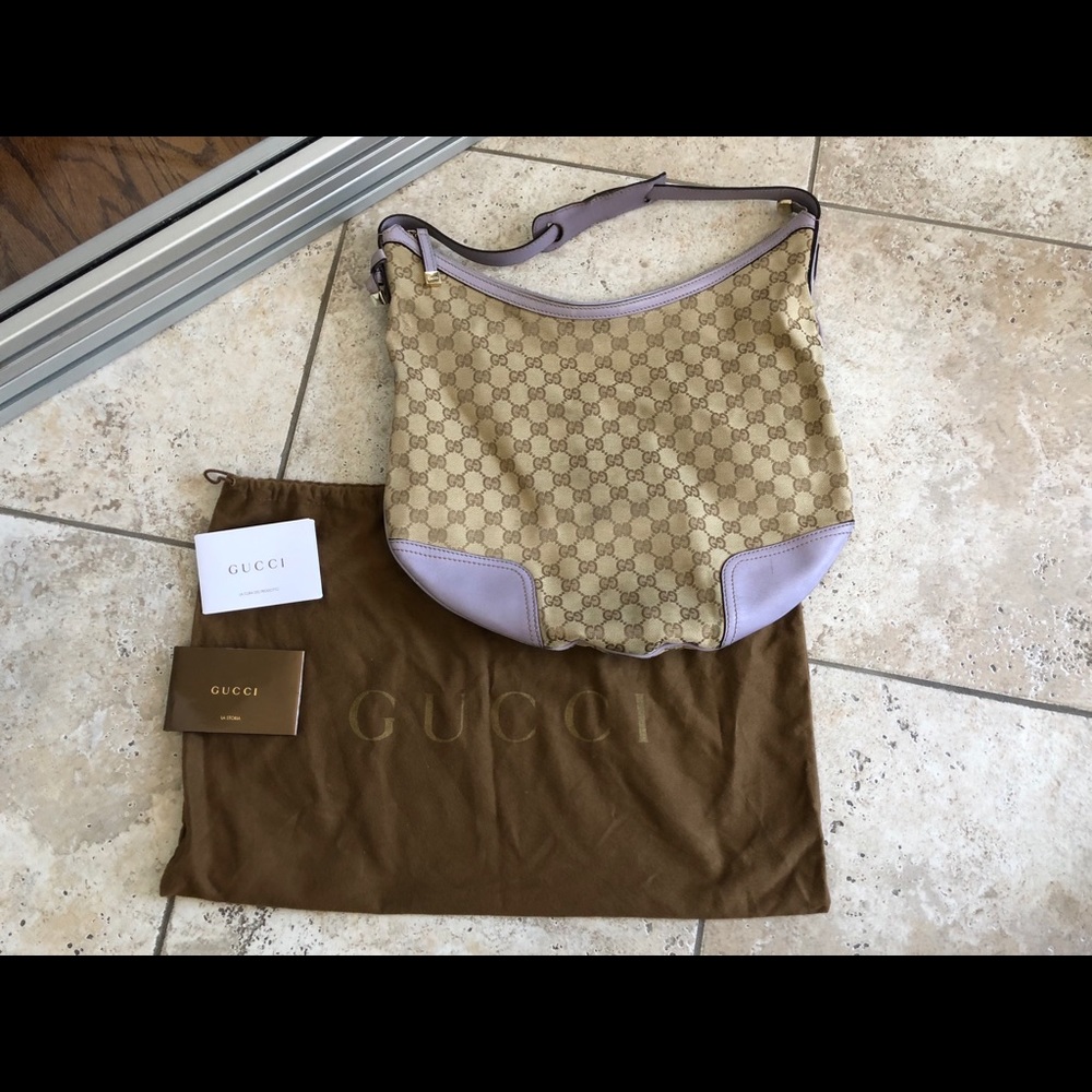 Authentic Rare Gucci Monogram Shoulder Purse - image 2